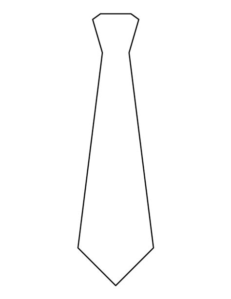 printable necktie template