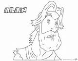 Jumanji Coloring Pages Animated Alan Series Tv Color Kids Printable Template sketch template