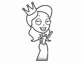 Princesa Coroada Desenho sketch template
