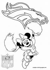 Coloring Pages Broncos Denver Nfl Mouse Mascot Minnie Cheerleader Print Printable Cheer Football Color Clipart Clipartbest Seahawks Az Seattle Popular sketch template