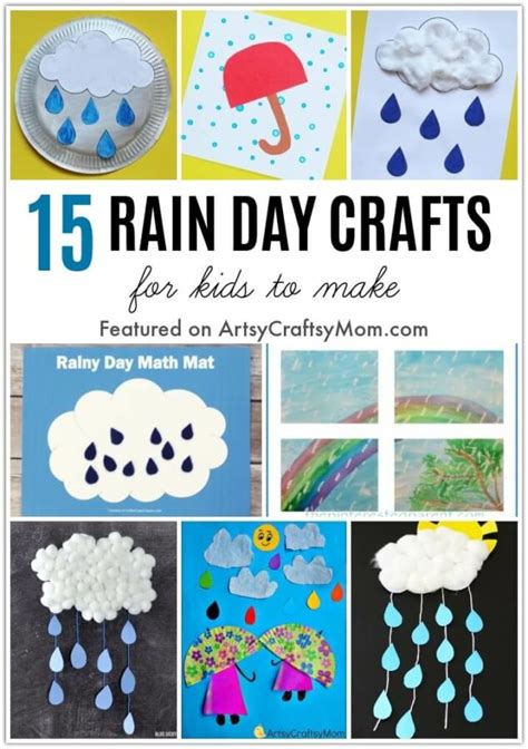 simple  refreshing rain day crafts  kids