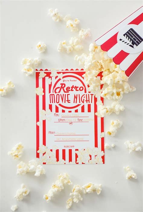 Kara S Party Ideas Movie Night Party With Free Printables