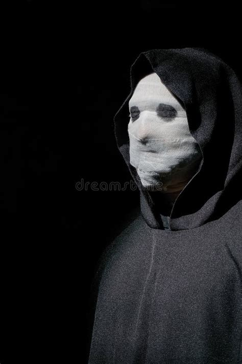 masked man stock photo image  masked ritual zombie