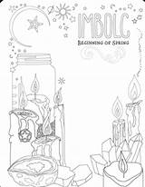 Witch Grimoire Pagan Sorcellerie Livres Shadows Ombres Wicca Wiccan Colouring sketch template