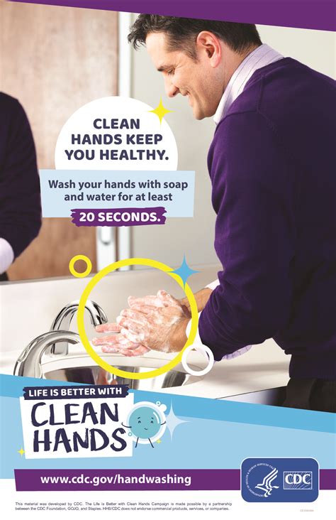 free cdc handwashing poster 2 2023