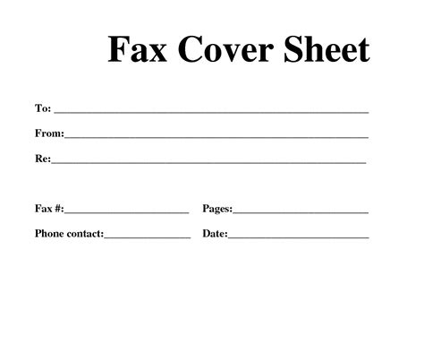 fax template  fax cover sheet template