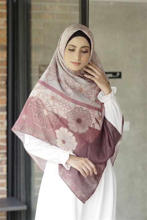 hijab voal motif jilbab voal