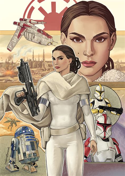 R2 D2 Padme Amidala Sw Персонажи Lena Green Звездные Войны