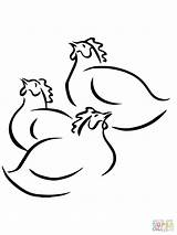 Hen Coloring Pages Little Red Getdrawings sketch template