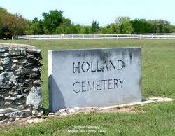 holland cemetery  holland texas find  grave cemetery
