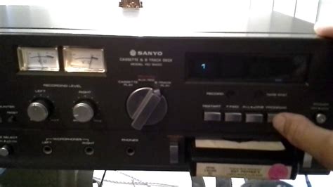 sanyo    track cassette player recorder youtube
