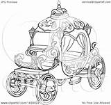 Cinderella Carriage Clipart Story Lineart Vector Drawing Pushkin Illustration Royalty Getdrawings sketch template