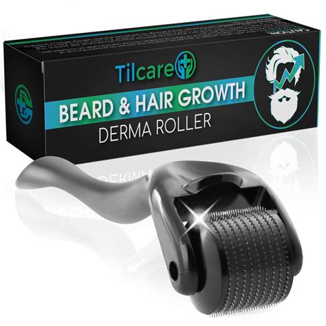 buy beard  hair growth derma roller  tilcare sterile titanium derma roller mm  men
