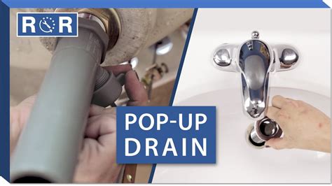 pop  drain installation repair  replace bathroom sink youtube