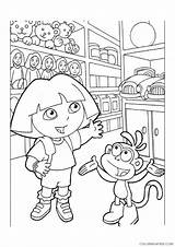 Dora Explorer Coloring Pages Coloring4free Printable Related Posts sketch template