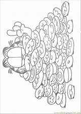 Coloring Pages Garfield Cookies Much Choose Board Thanksgiving So sketch template