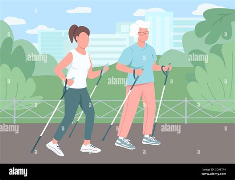 sport walking vector illustration stock vector image art alamy