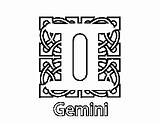 Coloring Gemini Pages Celtic Choose Board Sheets Zodiac Adult sketch template