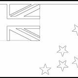 Tuvalu Flag Colouring sketch template