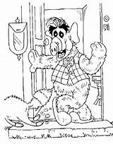 Alf Cartoons Colorear sketch template
