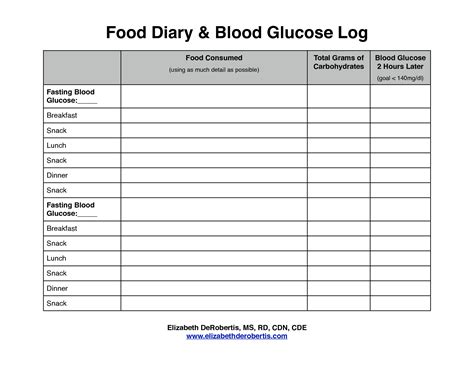 printable diabetic log sheets printable templates