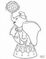 Coloring Dumbo Circus Pages sketch template