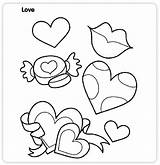 Printables Printable Pages Coloring Valentines sketch template