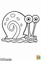 Spongebob Gary Snail Drawing Coloring Pages Drawings Color Cartoon Snails Smiling His Easy Bob Esponja Para Colorear Caracol Dibujo Mini sketch template