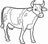 Cows Horn Sharp Kidsplaycolor sketch template
