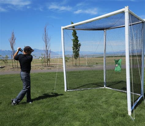 pin  golf driving nets practice hitting cages