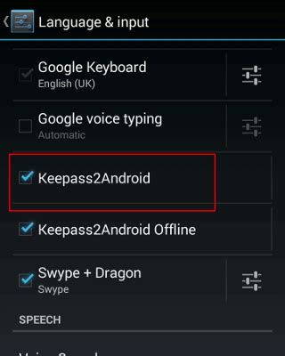 keepassandroid  auto fill password  android browsers auto fill passwords voice type