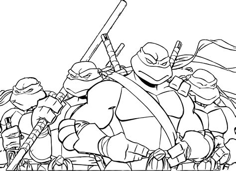 ninja turtles coloring pages  boys image big collection