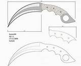 Karambit Knife Drawing Knives Getdrawings sketch template