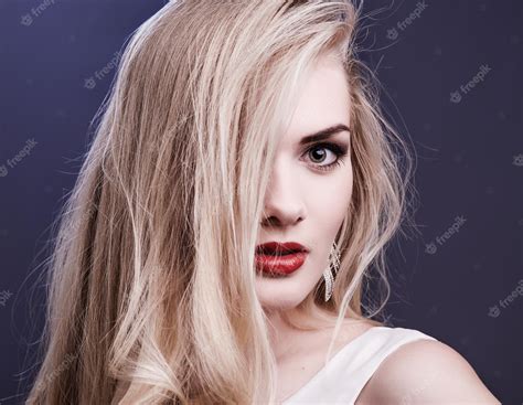 Premium Photo Portrait Of An European Blonde Girl
