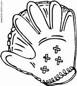 Baseball Mitt Coloring Pages Template Getdrawings Drawing sketch template