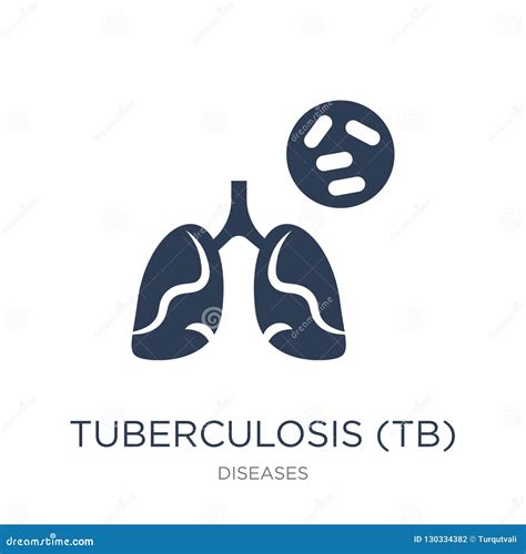 tuberculosis tb icon trendy flat vector tuberculosis tb icon