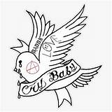Lil Peep Crybaby Cry Bumper Tattooed sketch template