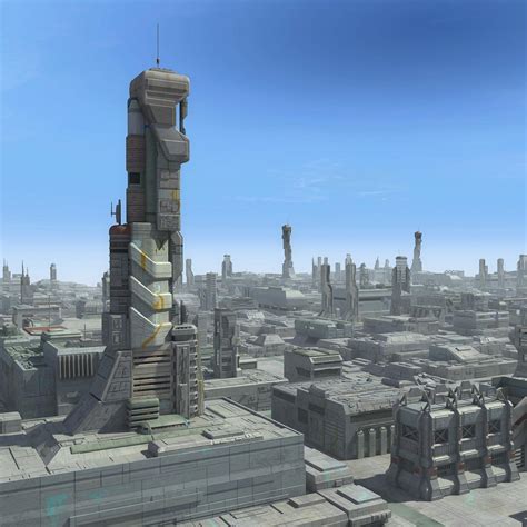 sci fi city 3d model 199 max free3d