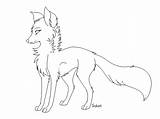 Fox Wolf sketch template