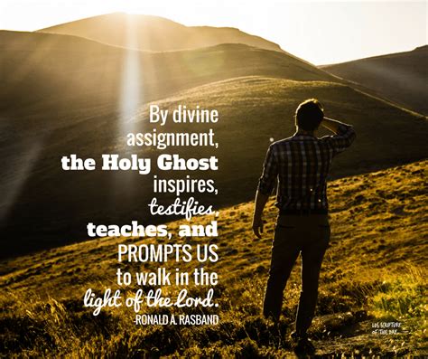 holy ghost inspires testifies teaches  prompts  lds scripture   day