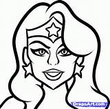 Wonder Woman Draw Drawing Easy Coloring Cartoon Step Logo Drawings Comic Superheroes Clipart Sketches Book Board Superhero Dragoart Popular Library sketch template