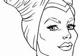 Maleficent Coloring4free Film sketch template