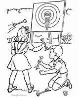 Coloring Pages Sports Hiking Color Print Printable Archery Help Printing sketch template