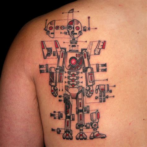 robot tattoo  bob jones robot tattoo ink master tattoos nerd tattoo