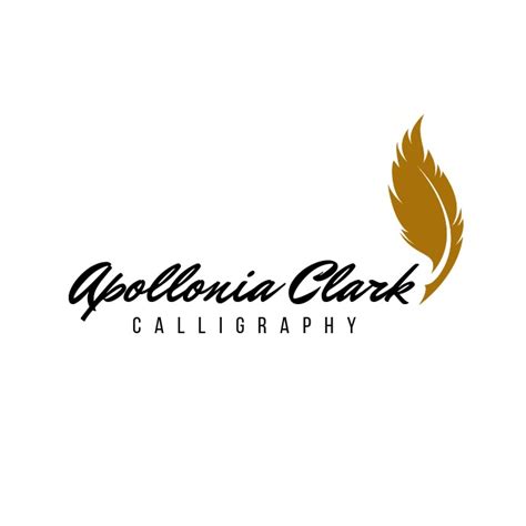 calligraphy logo icon template postermywall