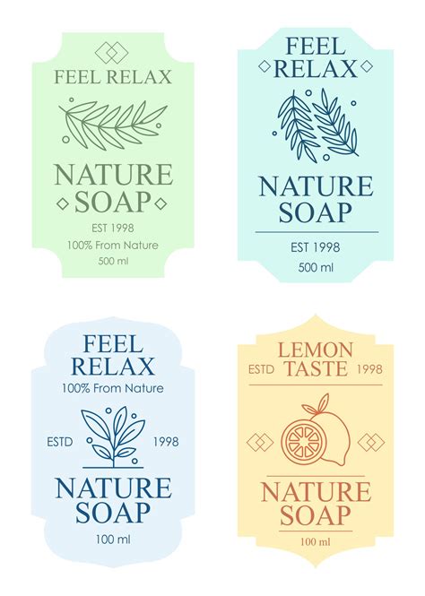 downloadable  printable soap label template printable templates