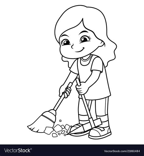 housekeeping coloring pages   gambrco