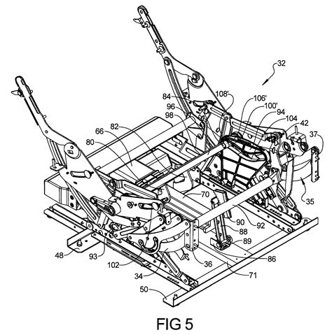 patent  power actuated rocking furniture mechanism google patents