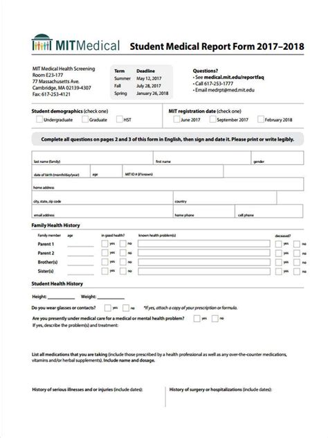 medical report forms  samples examples formats  medical