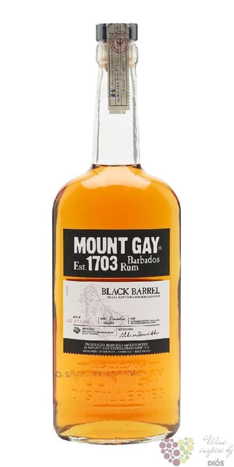 mount gay „ 1703 old cask selection ” aged rum of barbados 43 vol 0 70 l mount gay dios